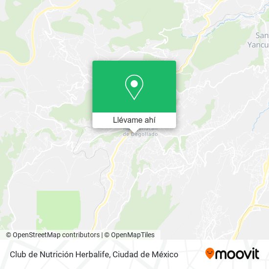 Mapa de Club de Nutrición Herbalife