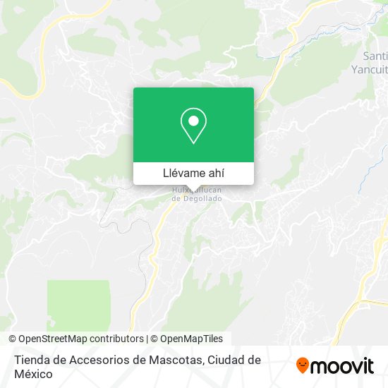 Mapa de Tienda de Accesorios de Mascotas