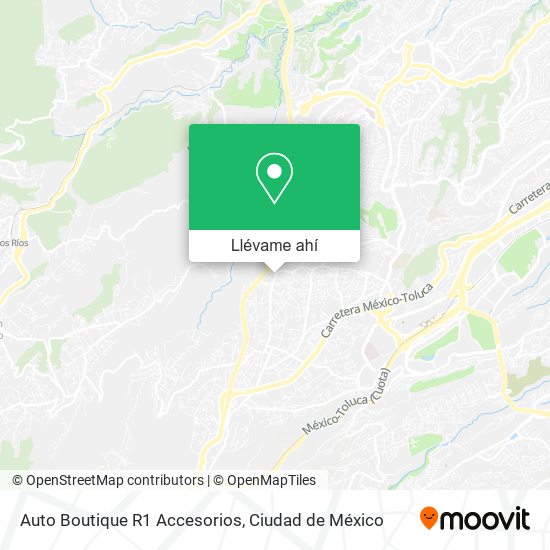 Mapa de Auto Boutique R1 Accesorios