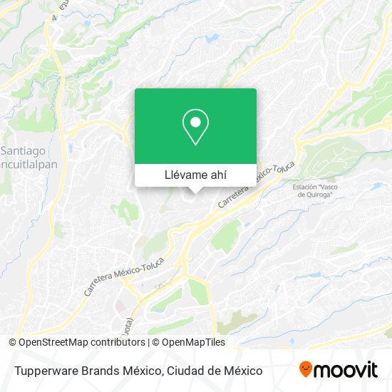 Mapa de Tupperware Brands México