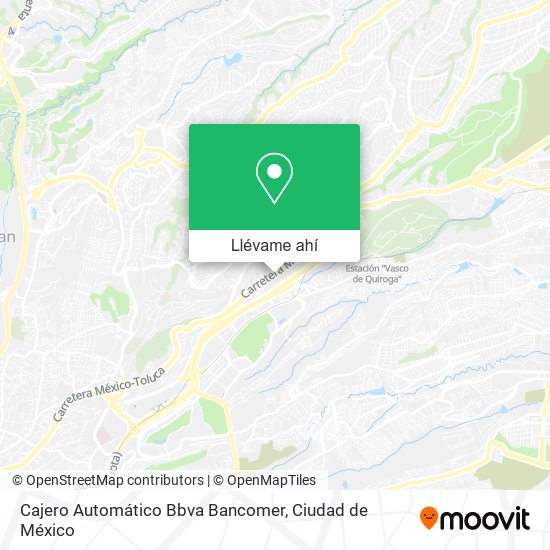 Mapa de Cajero Automático Bbva Bancomer