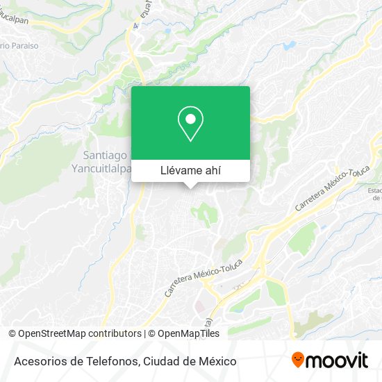 Mapa de Acesorios de Telefonos