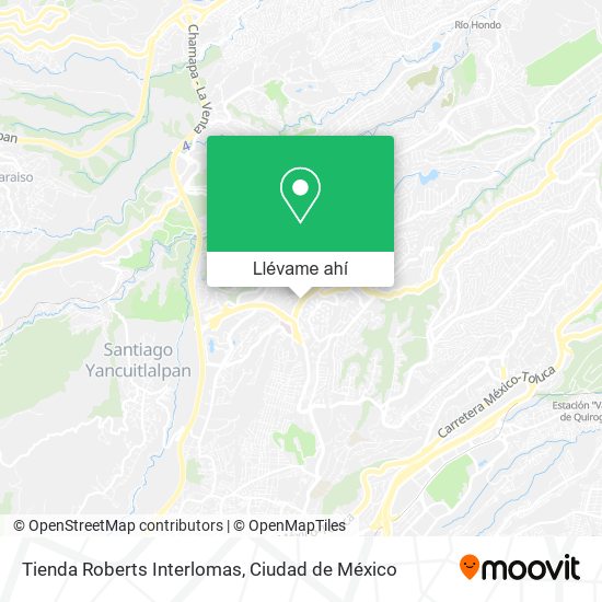 Mapa de Tienda Roberts Interlomas