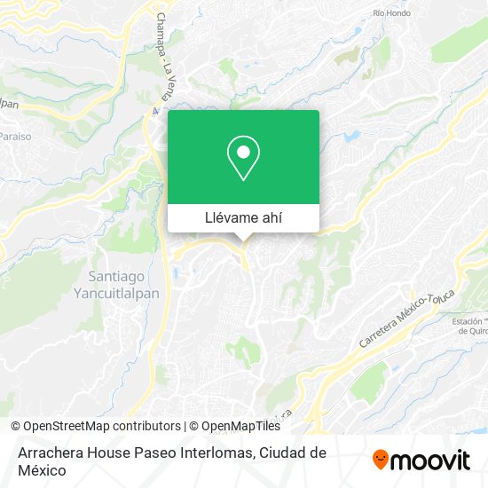 Mapa de Arrachera House Paseo Interlomas