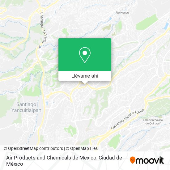 Mapa de Air Products and Chemicals de Mexico