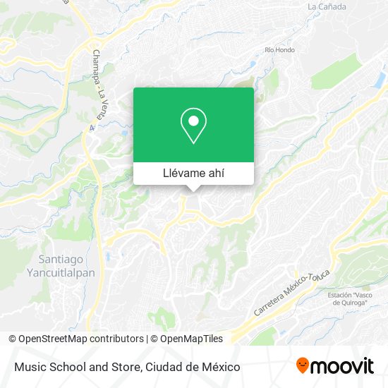 Mapa de Music School and Store