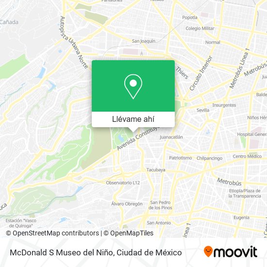 Mapa de McDonald S Museo del Niño