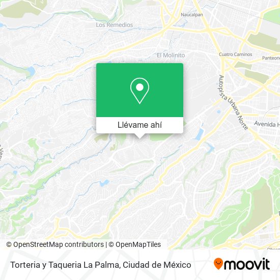 Mapa de Torteria y Taqueria La Palma