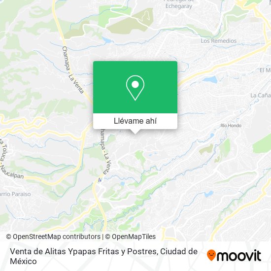 Mapa de Venta de Alitas Ypapas Fritas y Postres