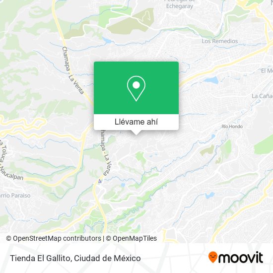 Mapa de Tienda El Gallito