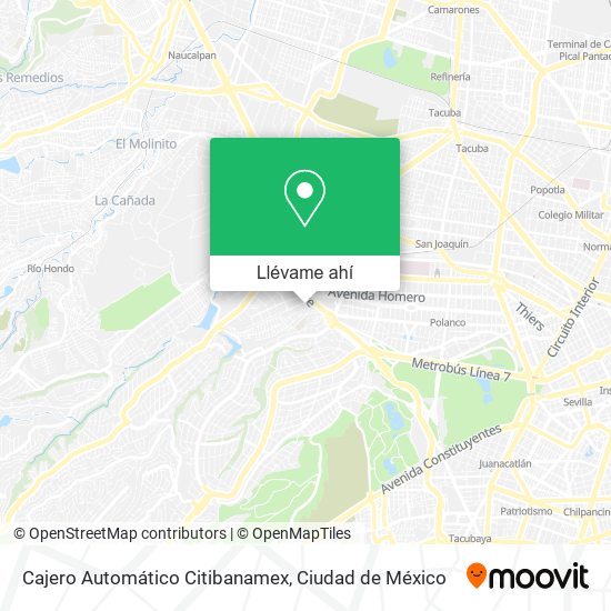 Mapa de Cajero Automático Citibanamex