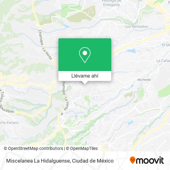 Mapa de Miscelanea La Hidalguense