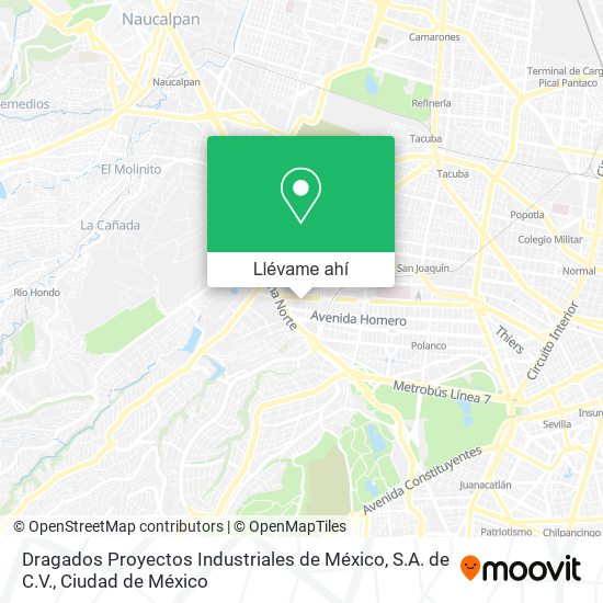 Mapa de Dragados Proyectos Industriales de México, S.A. de C.V.