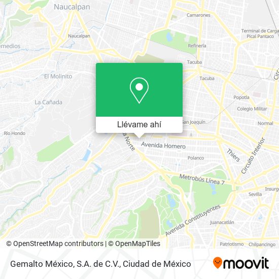 Mapa de Gemalto México, S.A. de C.V.