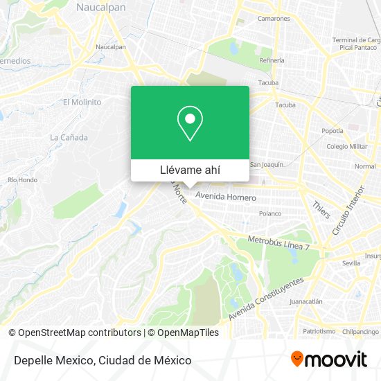 Mapa de Depelle Mexico