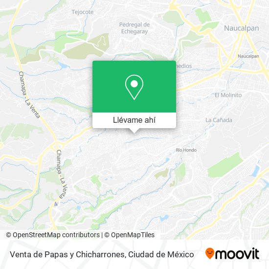 Mapa de Venta de Papas y Chicharrones