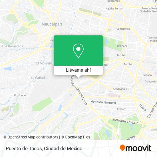 Mapa de Puesto de Tacos