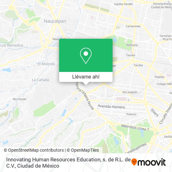 Mapa de Innovating Human Resources Education, s. de R.L. de C.V.
