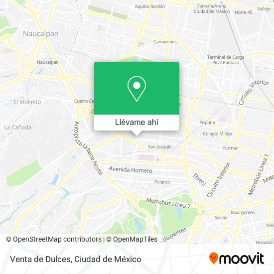 Mapa de Venta de Dulces