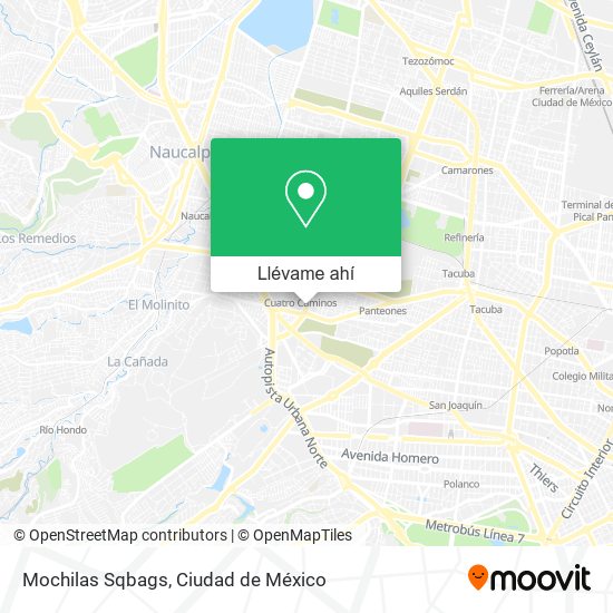 Mapa de Mochilas Sqbags