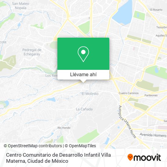 Mapa de Centro Comunitario de Desarrollo Infantil Villa Materna