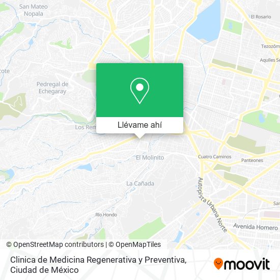 Mapa de Clinica de Medicina Regenerativa y Preventiva