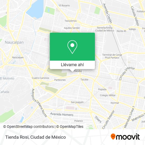 Mapa de Tienda Rosi