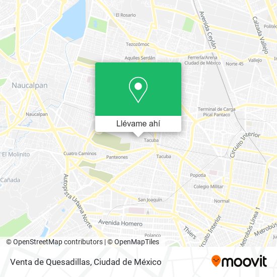 Mapa de Venta de Quesadillas