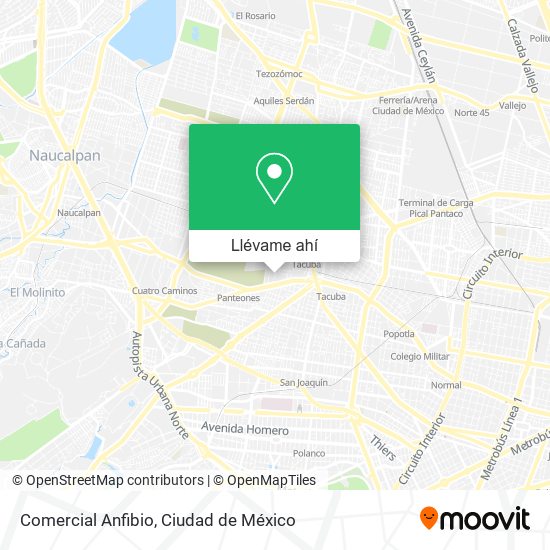 Mapa de Comercial Anfibio