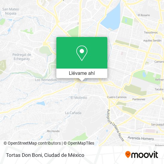 Mapa de Tortas Don Boni