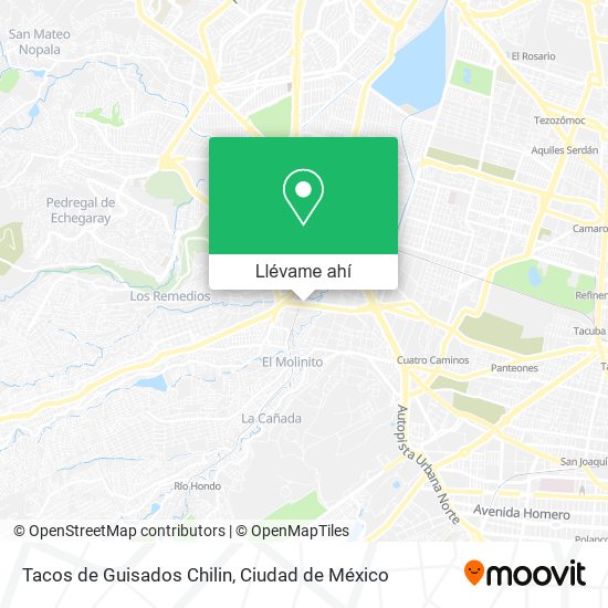 Mapa de Tacos de Guisados Chilin