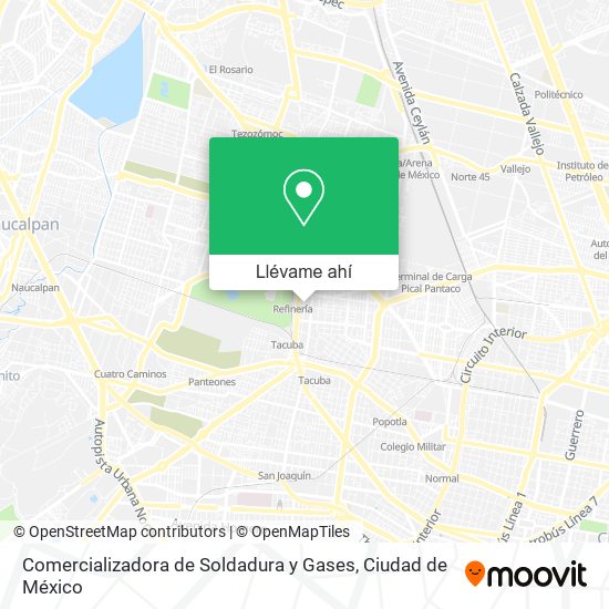 Mapa de Comercializadora de Soldadura y Gases