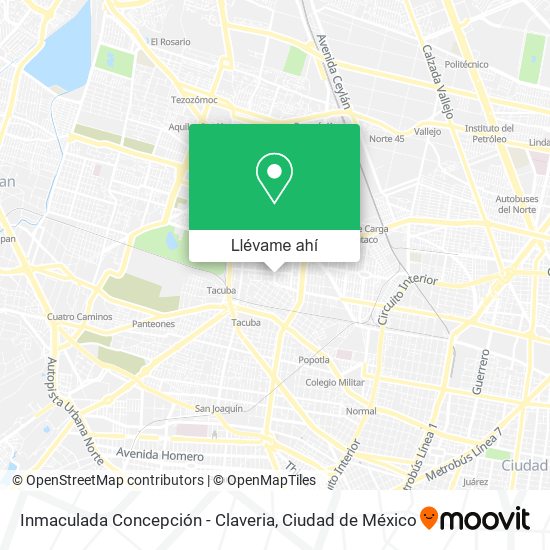 Mapa de Inmaculada Concepción - Claveria