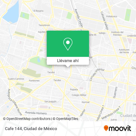 Mapa de Cafe 144