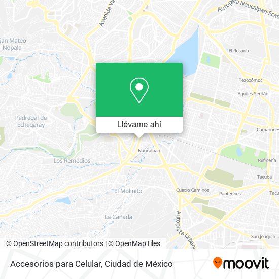 Mapa de Accesorios para Celular