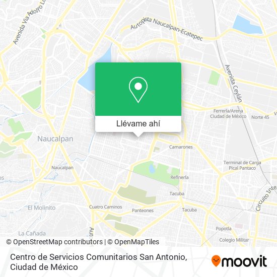 Mapa de Centro de Servicios Comunitarios San Antonio