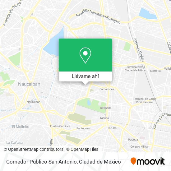 Mapa de Comedor Publico San Antonio