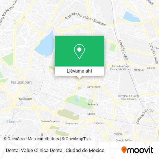 Mapa de Dental Value Clinica Dental