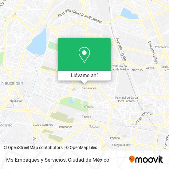 Mapa de Ms Empaques y Servicios