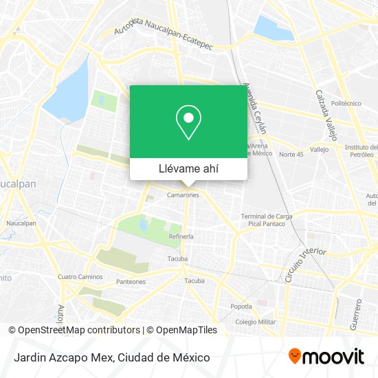 Mapa de Jardin Azcapo Mex