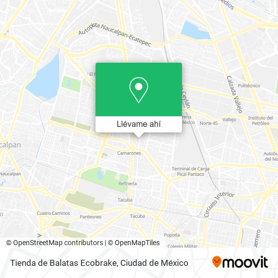 Mapa de Tienda de Balatas Ecobrake