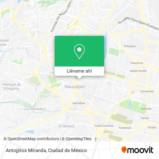 Mapa de Antojjitos Miranda