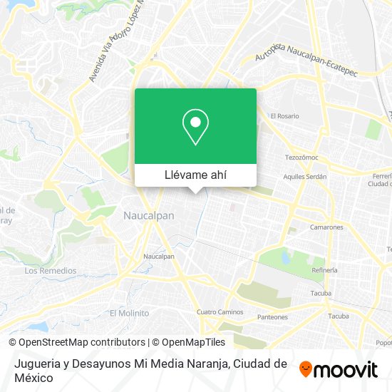 Mapa de Jugueria y Desayunos Mi Media Naranja