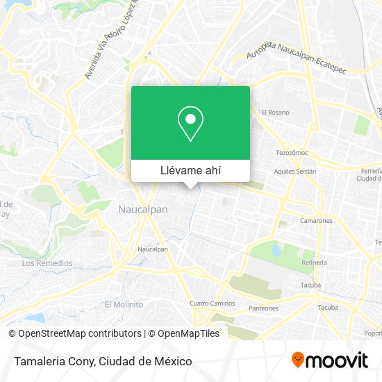 Mapa de Tamaleria Cony