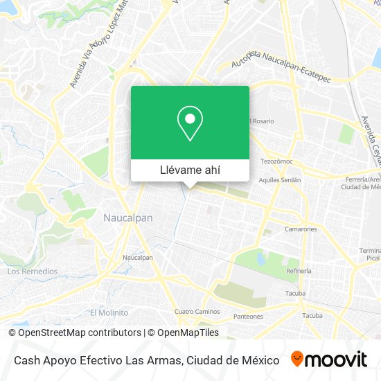 Mapa de Cash Apoyo Efectivo Las Armas