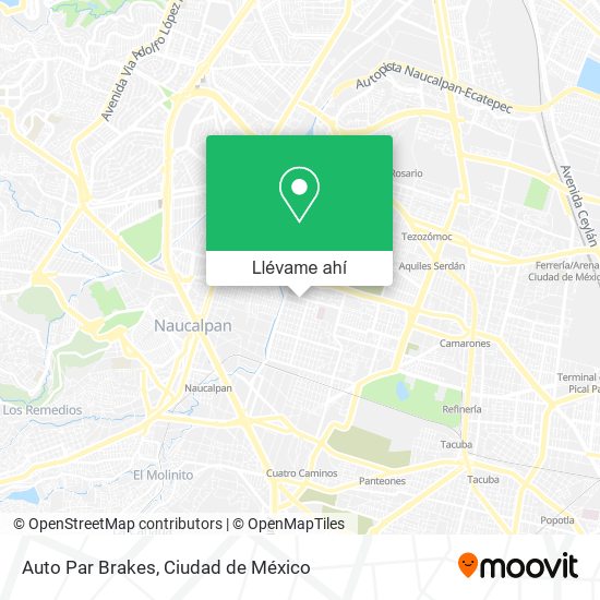 Mapa de Auto Par Brakes