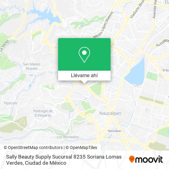 Mapa de Sally Beauty Supply Sucursal 8235 Soriana Lomas Verdes