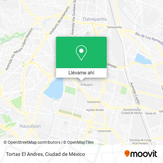 Mapa de Tortas El Andres