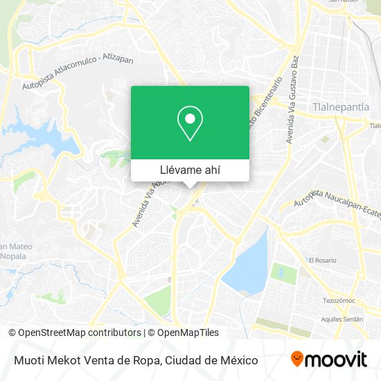 Mapa de Muoti Mekot Venta de Ropa