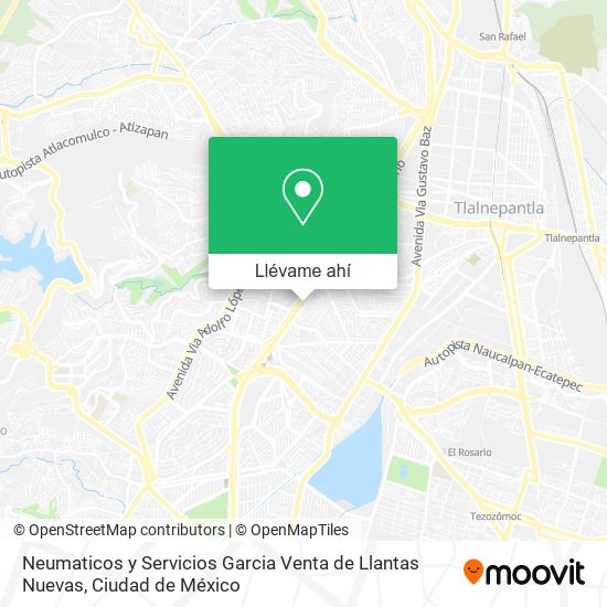 Mapa de Neumaticos y Servicios Garcia Venta de Llantas Nuevas